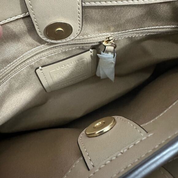 Coach Brown and Cream Satchel - Picture 13 of 14